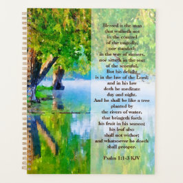 Psalm1:1-3 Gesegnet ist der Mann Christlich Planer