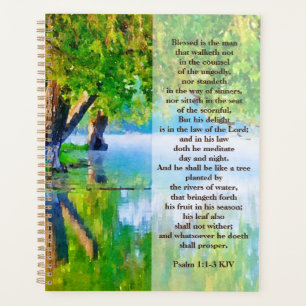 Psalm1:1-3 Gesegnet ist der Mann Christlich Planer