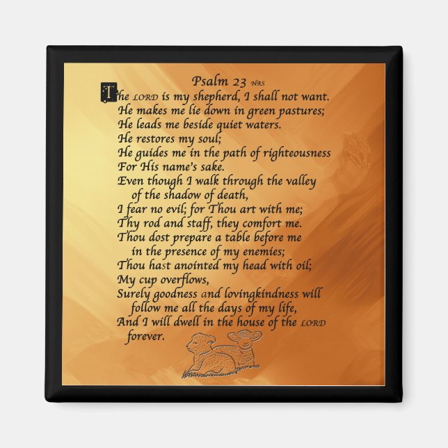 Psalm23 Magnet (Vorne)