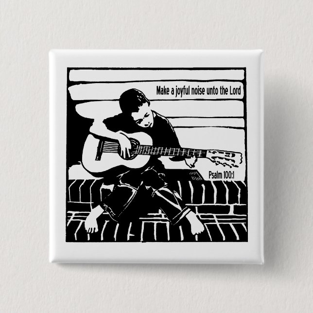 Psalm 100:1 button (Vorderseite)