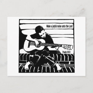 Psalm 100:1 postkarte