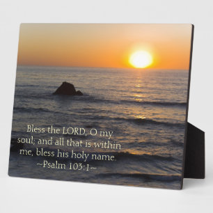 Psalm 103:1 fotoplatte
