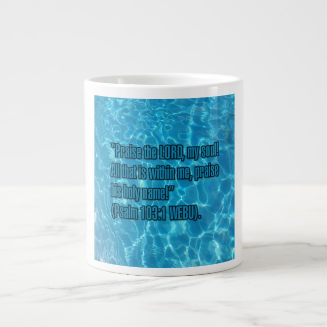 Psalm 103:1 WEBU Mug Jumbo-Tasse (Vorderseite)