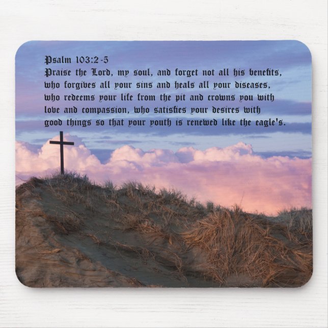 Psalm 103:2-5 mousepad (Vorne)