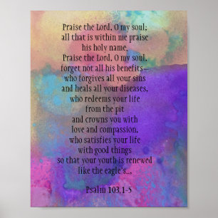 Psalm 103 Segen der Herr Poster