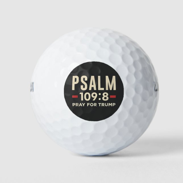 Psalm 109:8 Gebet für Trump Religionseröffnung Golfball (Vorderseite)
