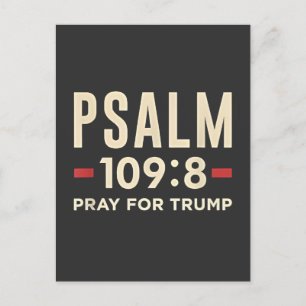 Psalm 109:8 Gebet für Trump Religionseröffnung Postkarte