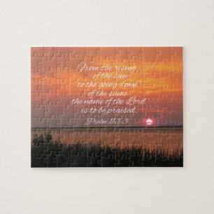 Psalm 113:3 Vom Sonnenaufgang Puzzle