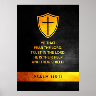 Psalm 115:11 Bibelverse Poster