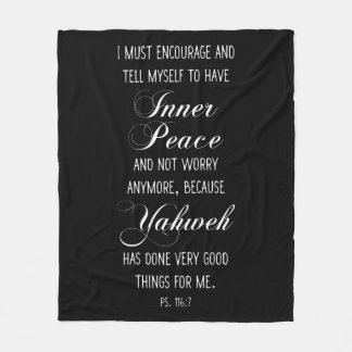 Psalm 116:7 Bibelbibliotheken Gebet Fleecedecke