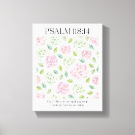 PSALM 118:1 Poster - Der Herr ist meine Stärke  Leinwanddruck