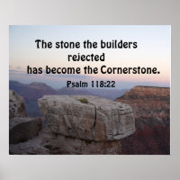 Psalm 118:22 Der Stein, den die Baumeister zurückg
