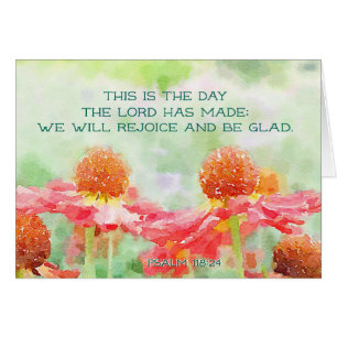 Psalm 118:24 Dies ist der Tag, den der Herr gemach