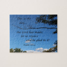 Psalm 118:24 Dies ist der Tag, den der Herr gemach Puzzle