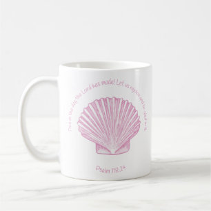 Psalm 118:24 Dies ist der Tag mit Muschel Kaffeetasse