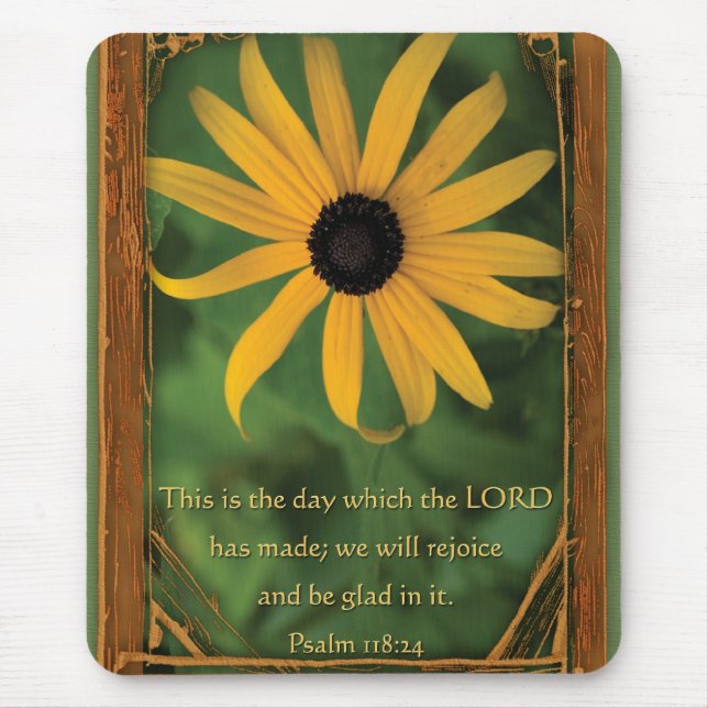 Psalm 118:24 Dies ist der Tag Mousepad (Vorne)