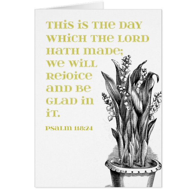 Psalm-118:24 Grün-Maiglöckchen (Vorne)