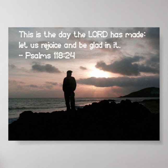 Psalm 118:24 poster (Vorne)