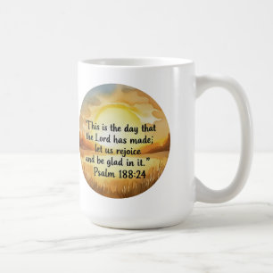 Psalm 118:24 Tag, den der Herr gemacht hat, Glaube Kaffeetasse