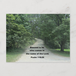 Psalm 118: 26 postkarte