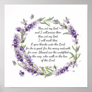 Psalm 118: 28 -119:1 poster