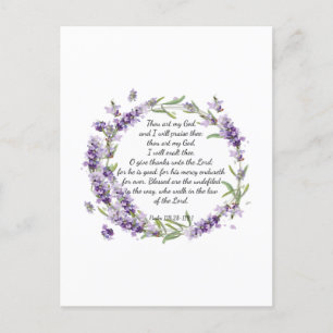 Psalm 118: 28 -119:1 postkarte