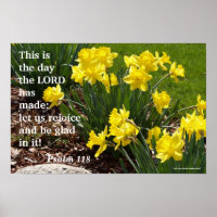 Psalm 118 Doofodil Poster