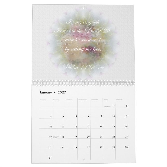 Psalm 118 ~ Schrifts-Kalender Kalender (Jan 2027)