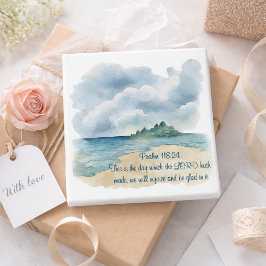 Psalm 118 The Lord's Day Cloudy Beach Magnet