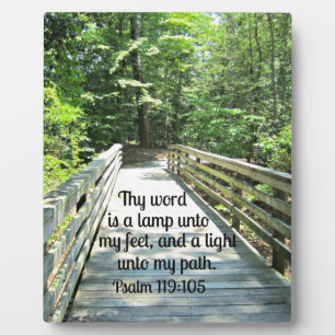 Psalm 119:105 Dein Wort ist eine Leuchte... Fotoplatte