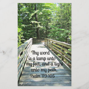 Psalm 119:105 Ihr Wort ist eine Lampe... Briefpapier