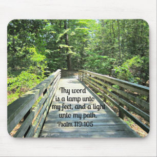 Psalm 119:105 Ihr Wort ist eine Lampe... Mousepad