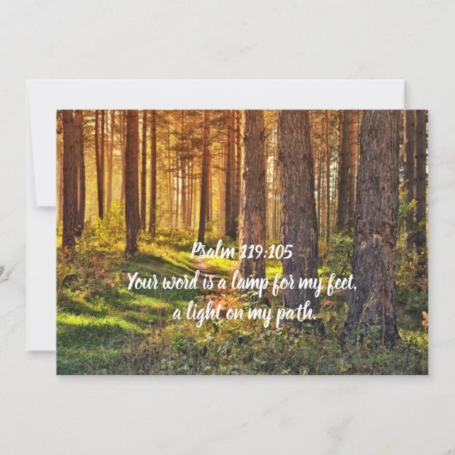 Psalm 119:105 karte (Vorderseite)
