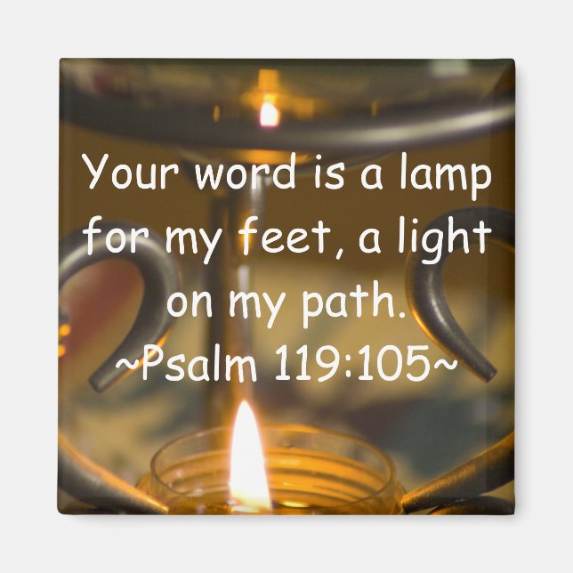 Psalm 119:105 magnet (Vorne)