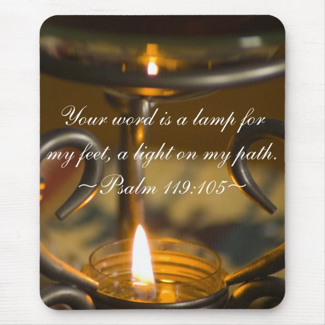 Psalm-119:105 Mousepad (Vorne)