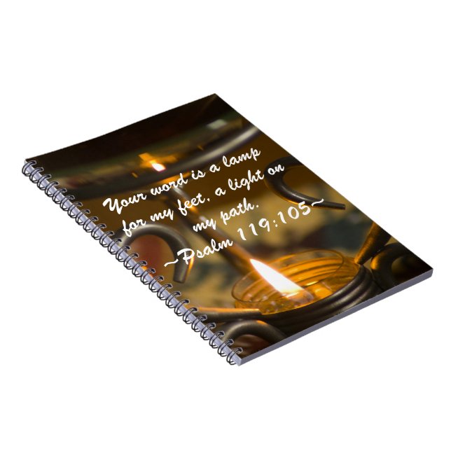 Psalm 119:105 Notebook Notizblock (Rechte Seite)