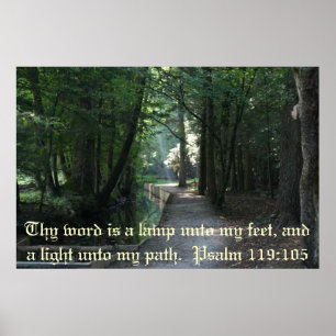 Psalm 119:105 poster