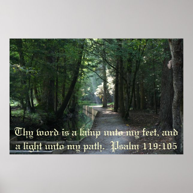 Psalm 119:105 poster (Vorne)