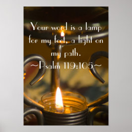 Psalm 119:105 Poster