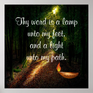 Psalm 119:105 Poster