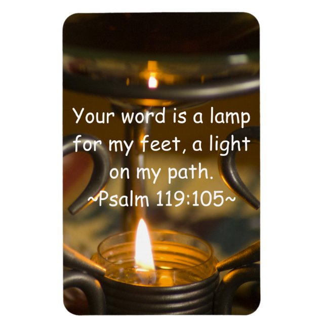 Psalm 119:105 Premium Magnet (Vertikal)