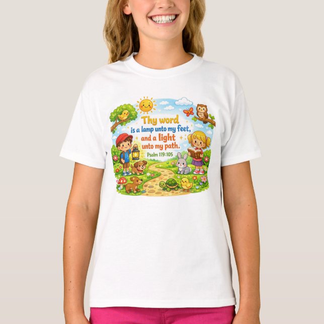 Psalm 119:105 T-Shirt (Vorderseite)