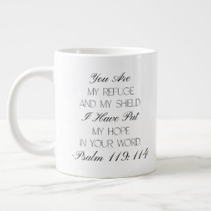 Psalm 119:114 Hoffnung Bibelvers Tasse
