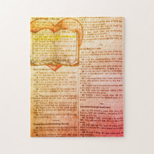 Psalm 119:11 - Dein Wort, das ich in meinem Herzen Puzzle