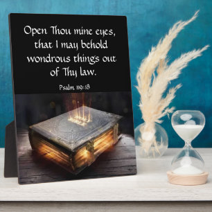 Psalm 119:18 fotoplatte