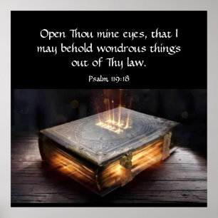 Psalm 119:18 poster