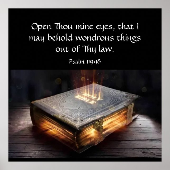 Psalm 119:18 poster (Vorne)