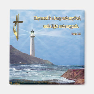 Psalm 119 Christlich Leuchtturm Magnet