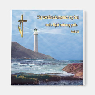 Psalm 119 Christlich Leuchtturm Magnet