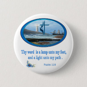 Psalm 119 Christliche Bekleidung Button
